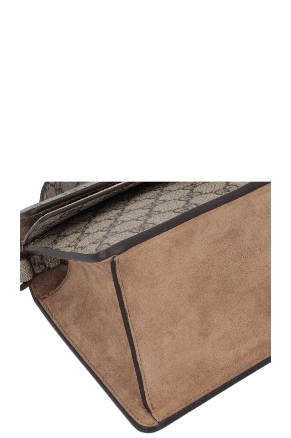GUCCI Dionysus Top Handle Bag GG Supreme Beige