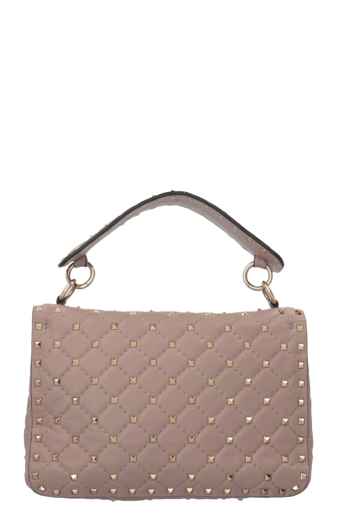 VALENTINO Medium Rockstud Spike Crossbody Bag Leather Nude
