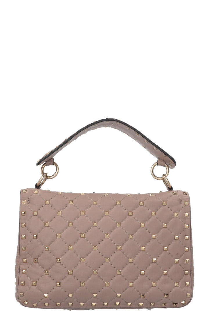 VALENTINO Medium Rockstud Spike Crossbody Bag Leather Nude