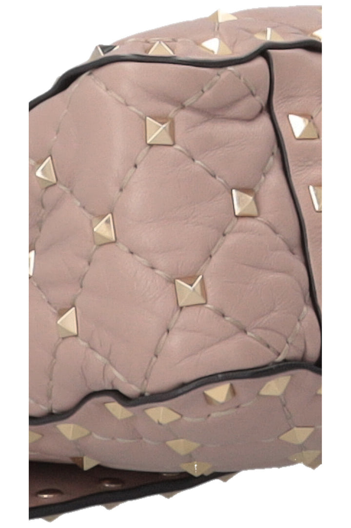 VALENTINO Medium Rockstud Spike Crossbody Bag Leather Nude