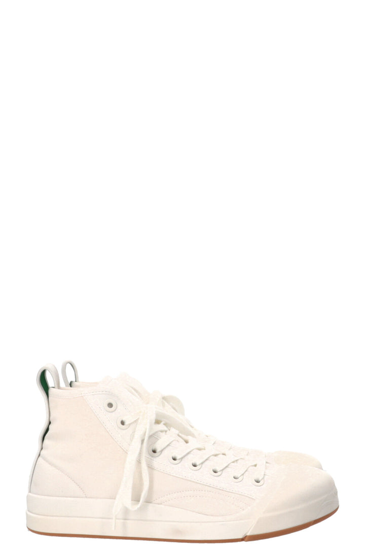 BOTTEGA VENETA Vulcan High Top Sneaker Canvas White