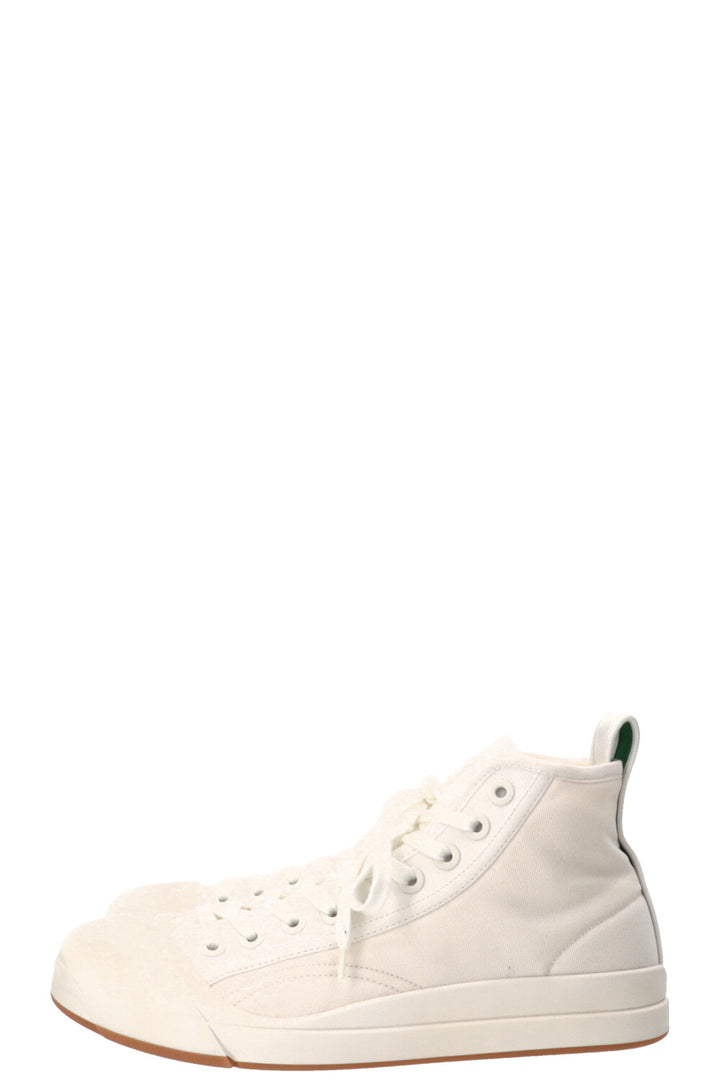 BOTTEGA VENETA Vulcan High Top Sneaker Canvas White