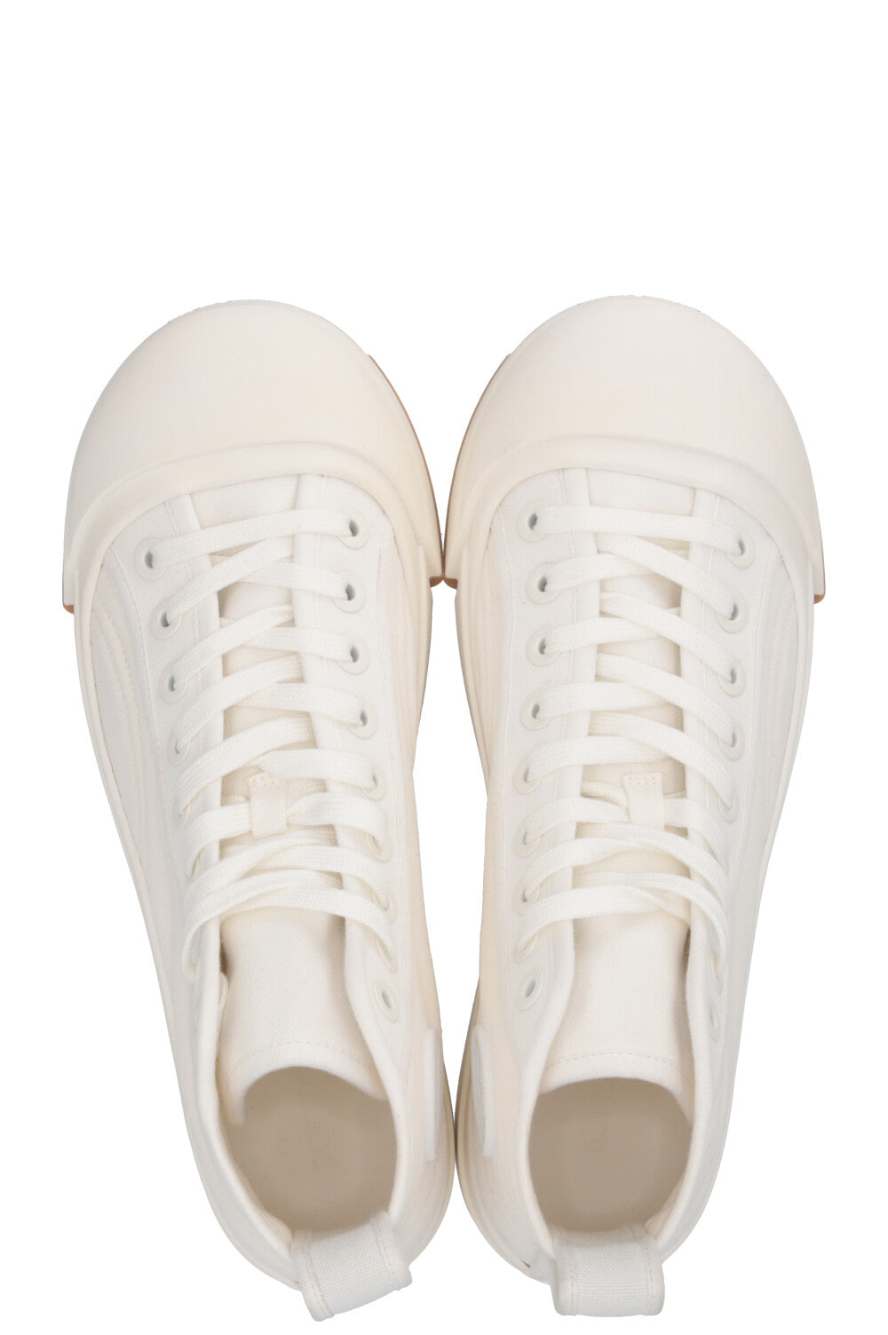 BOTTEGA VENETA Vulcan High Top Sneaker Canvas White