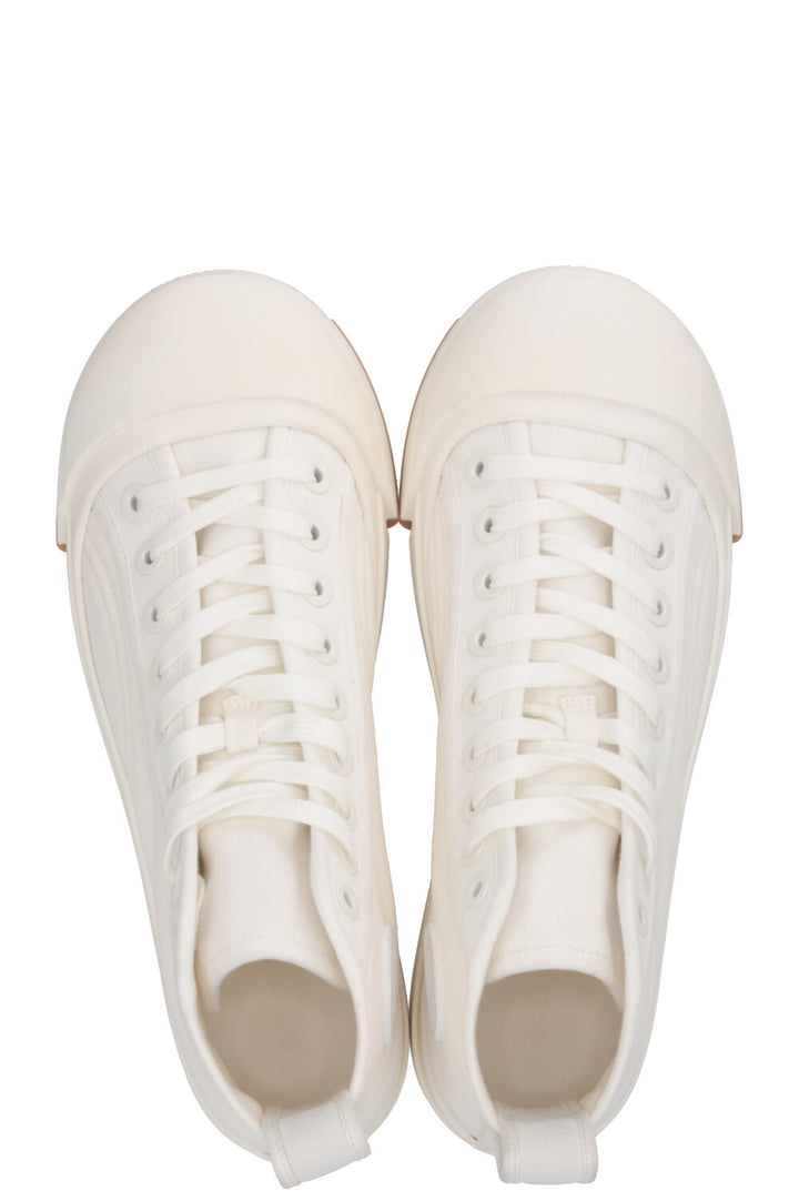 BOTTEGA VENETA Vulcan High Top Sneaker Canvas White