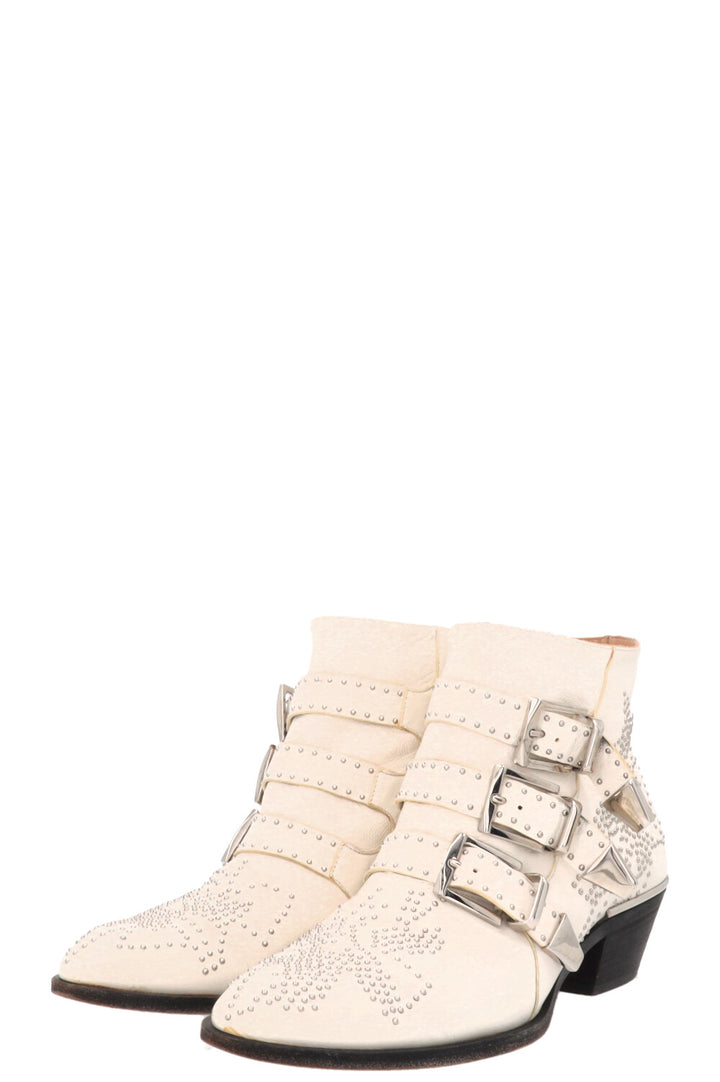 CHLOÉ Susanna Boots White