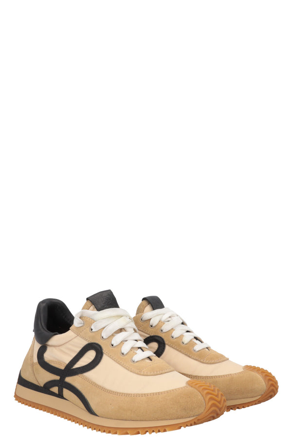 LOEWE Flow Runner Anagram Sneakers Beige Black