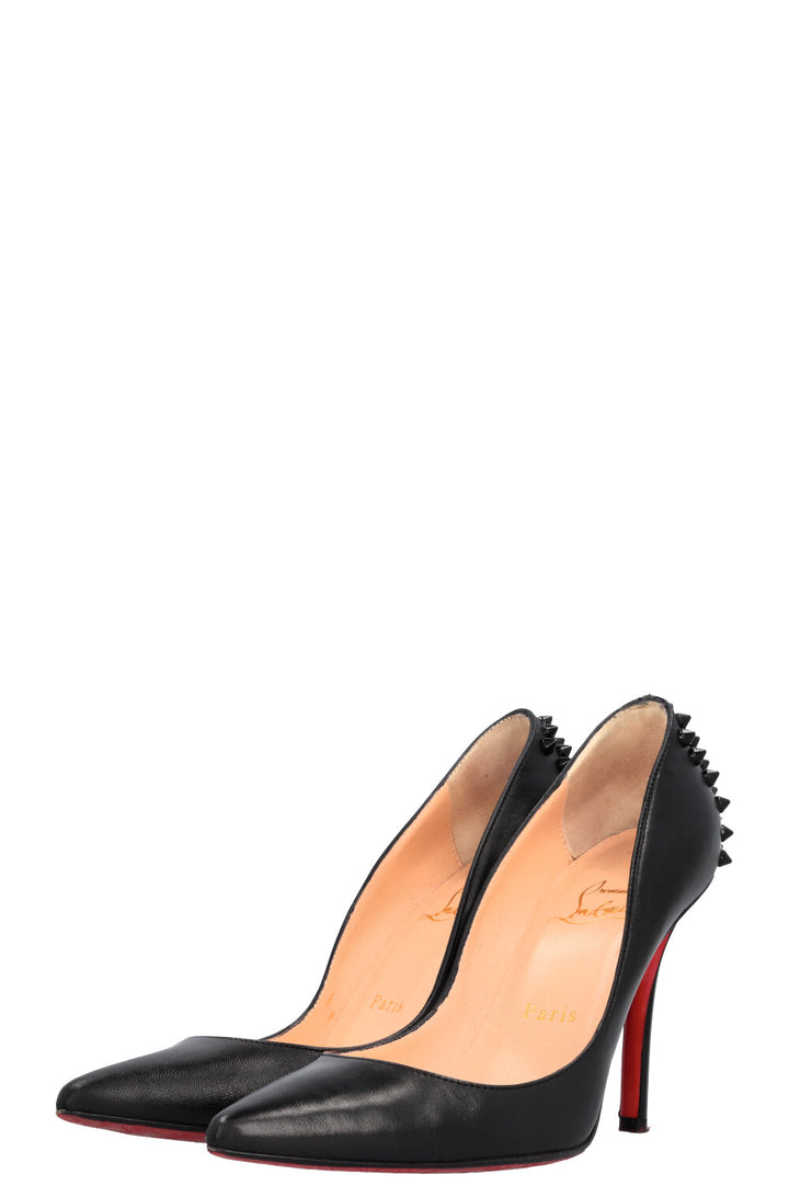 CHRISTIAN LOUBOUTIN Spike Heels Leather Black