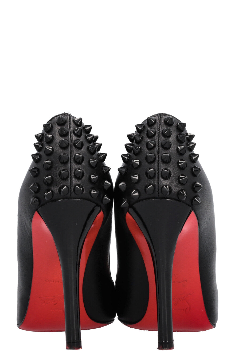 CHRISTIAN LOUBOUTIN Spike Heels Leather Black