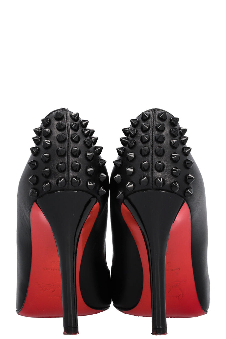 CHRISTIAN LOUBOUTIN Spike Heels Leather Black