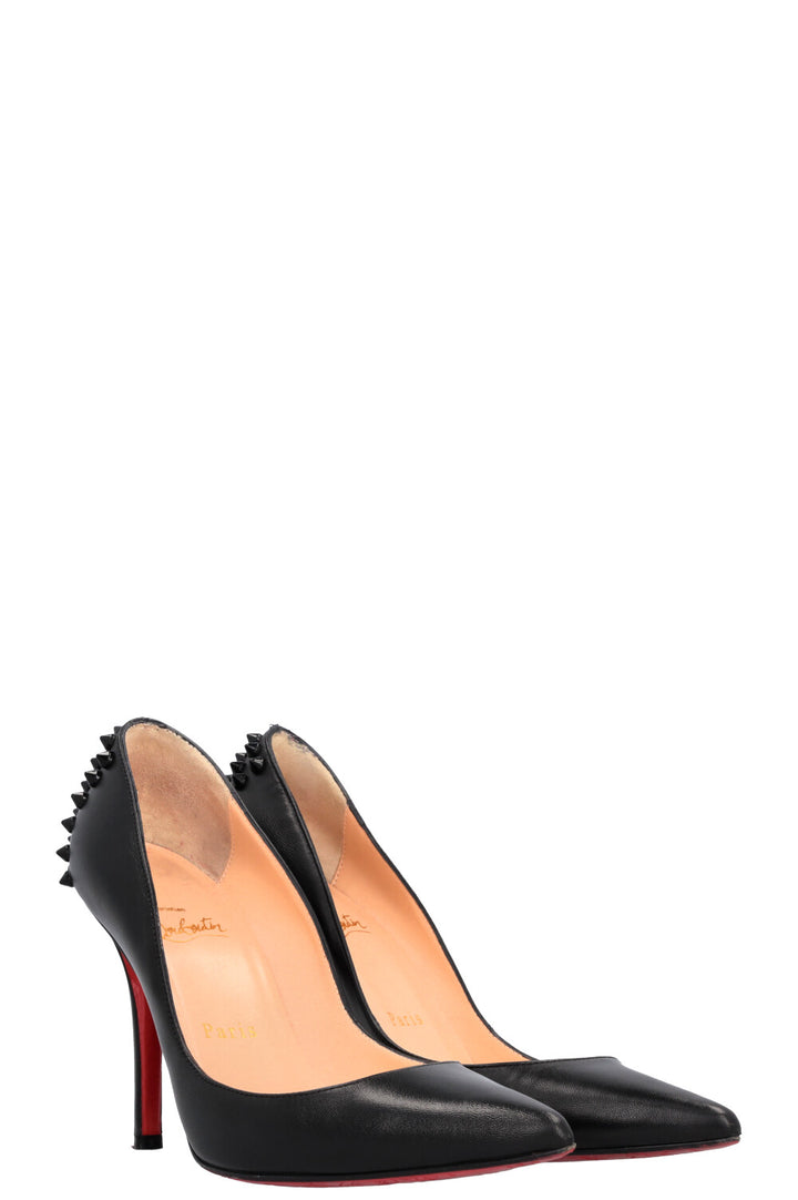 CHRISTIAN LOUBOUTIN Spike Heels Leather Black