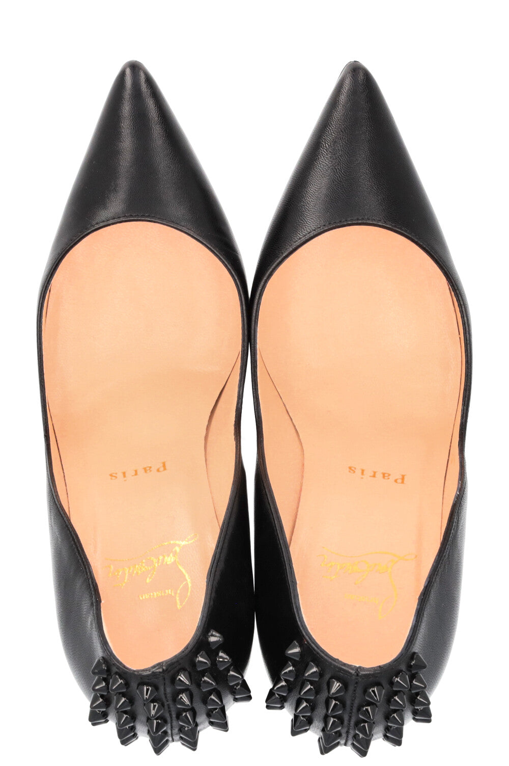 CHRISTIAN LOUBOUTIN Spike Heels Leather Black