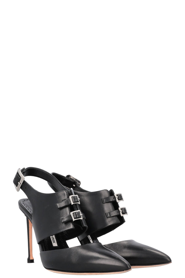 MANOLO BLAHNIK Sangra Heels Black