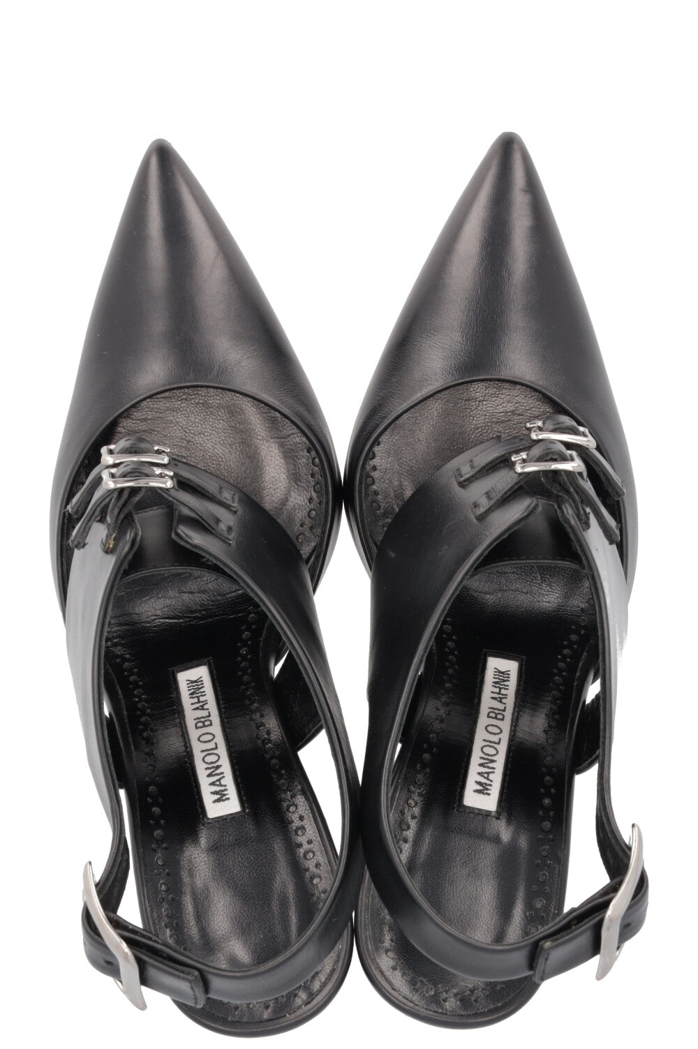 MANOLO BLAHNIK Sangra Heels Black