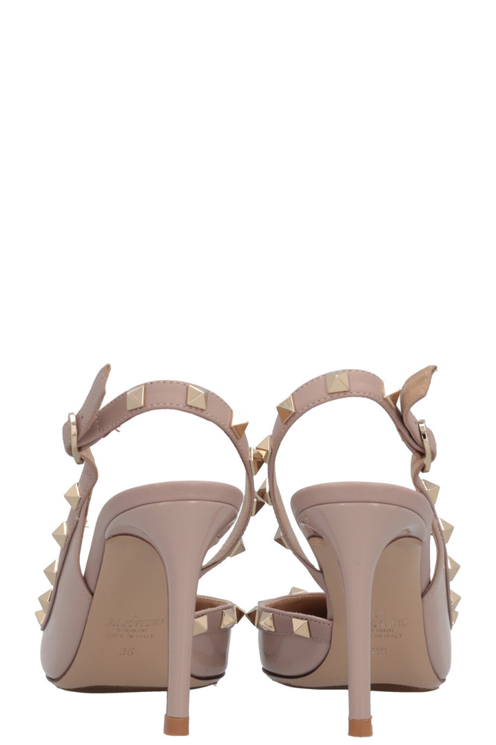 VALENTINO Rockstud Heels Patent Nude