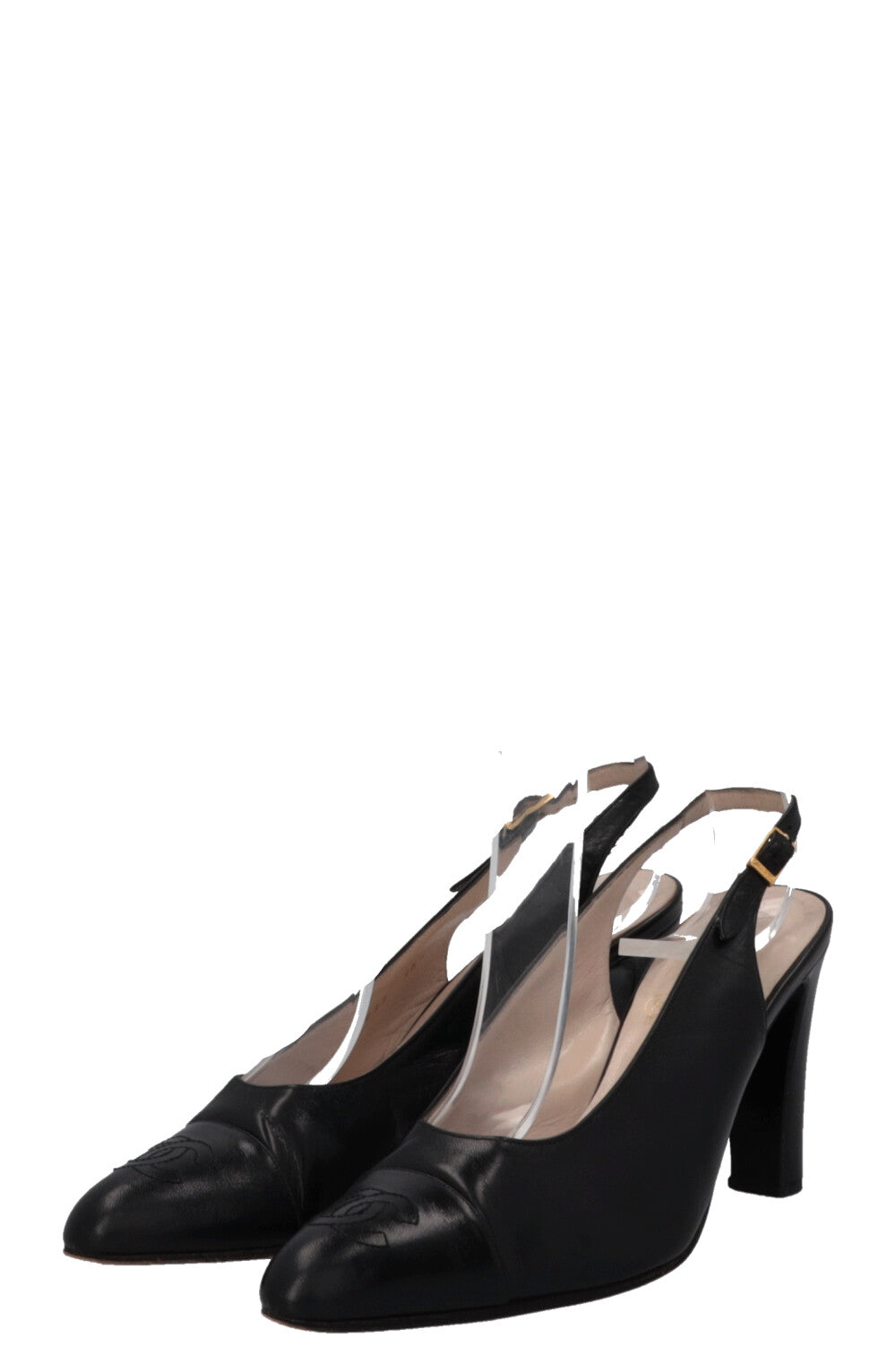 CHANEL Slingback Heels Black