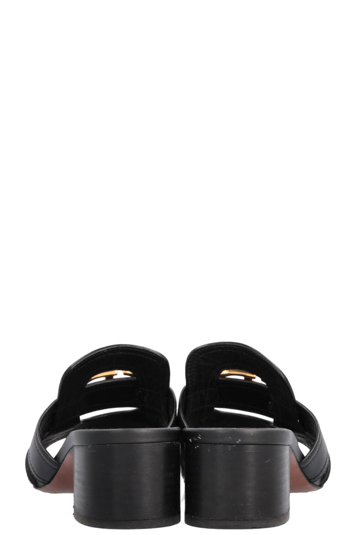 CHRISTIAN DIOR 30 Montaigne Mules Black