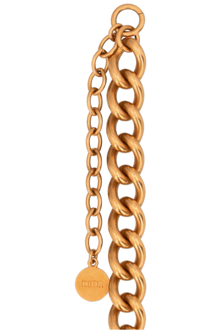 CHRISTIAN DIOR 30 Montaigne Chain Choker Gold