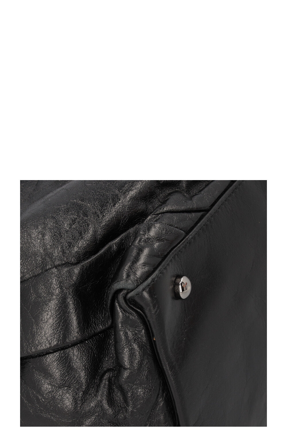 CHANEL Large CC Tote Bag Leather Black