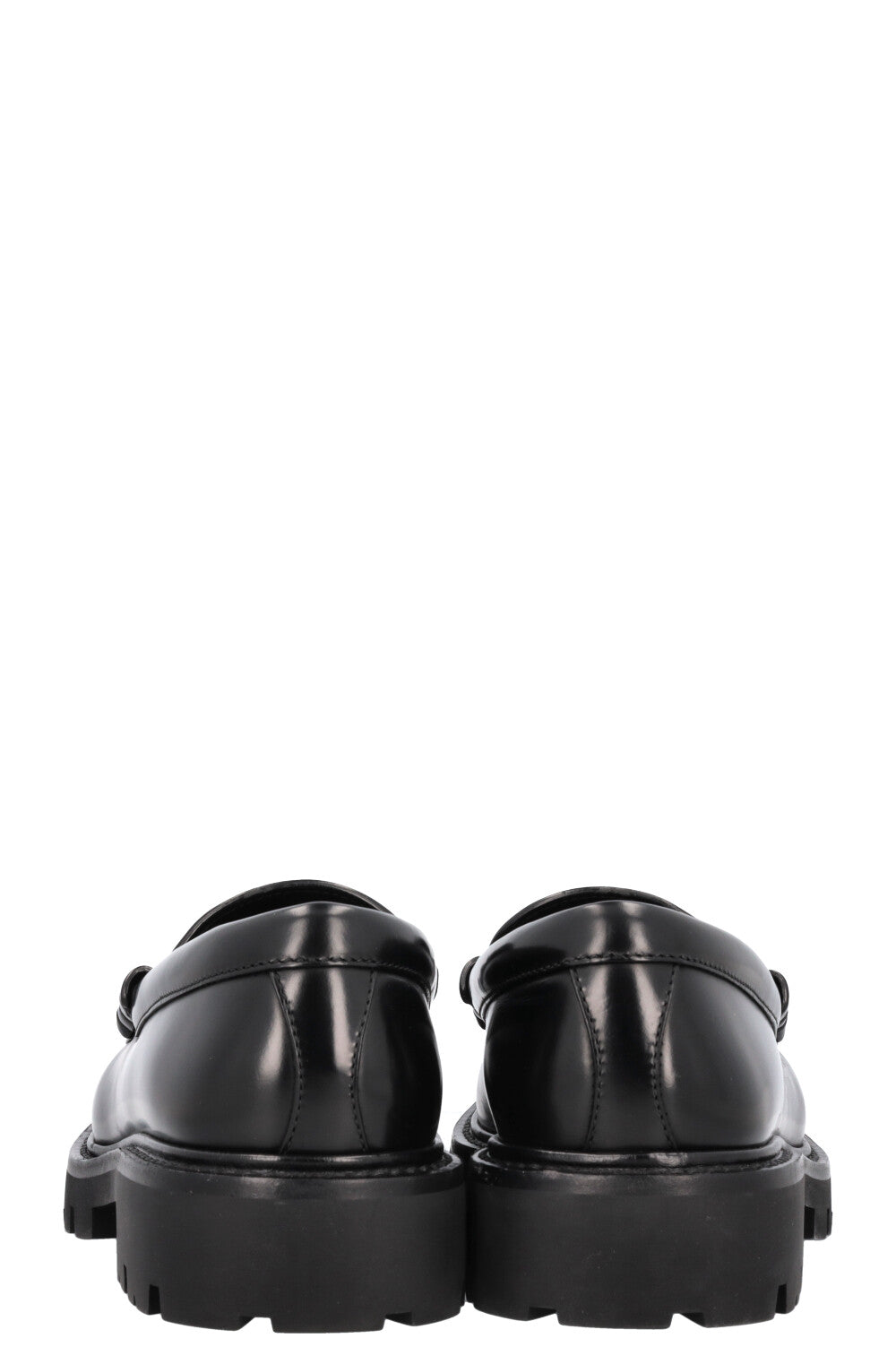 CELINE Margaret Flats Leather Black Gold