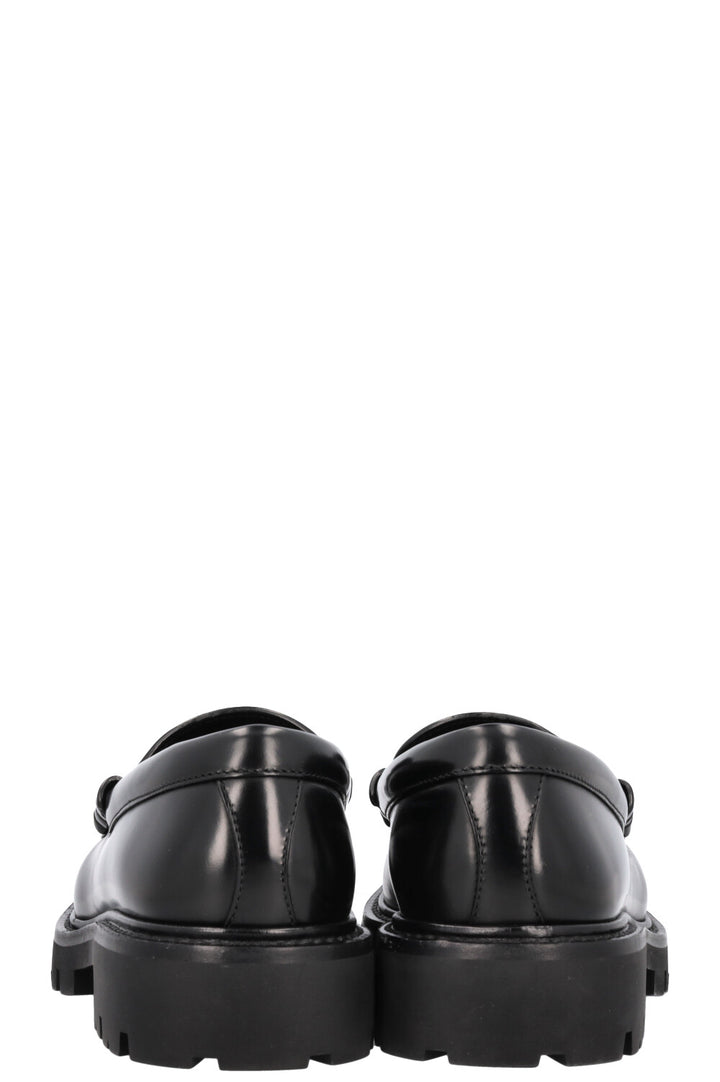 CELINE Margaret Flats Leather Black Gold