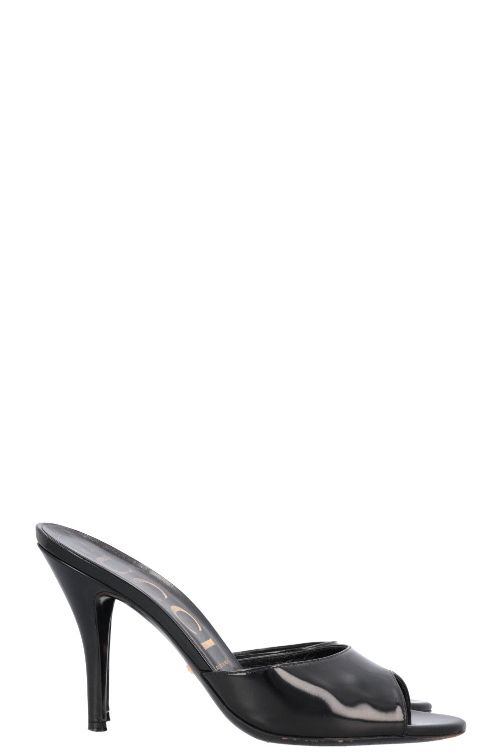 GUCCI Mules Patent Black