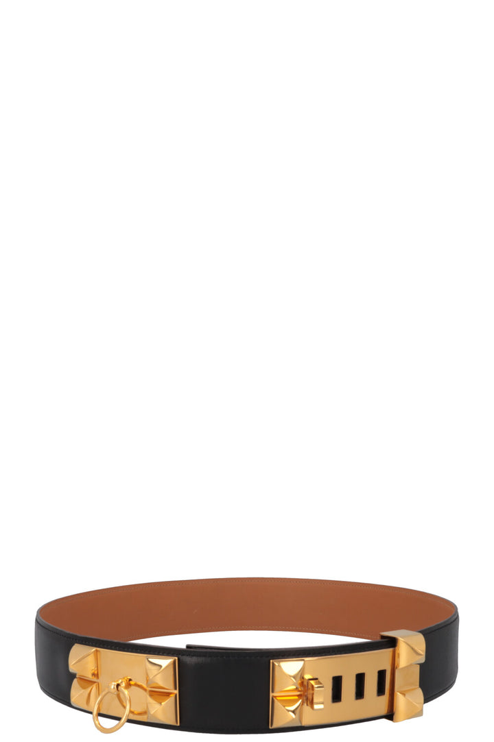 HERMÈS Collier de Chien Belt Noir