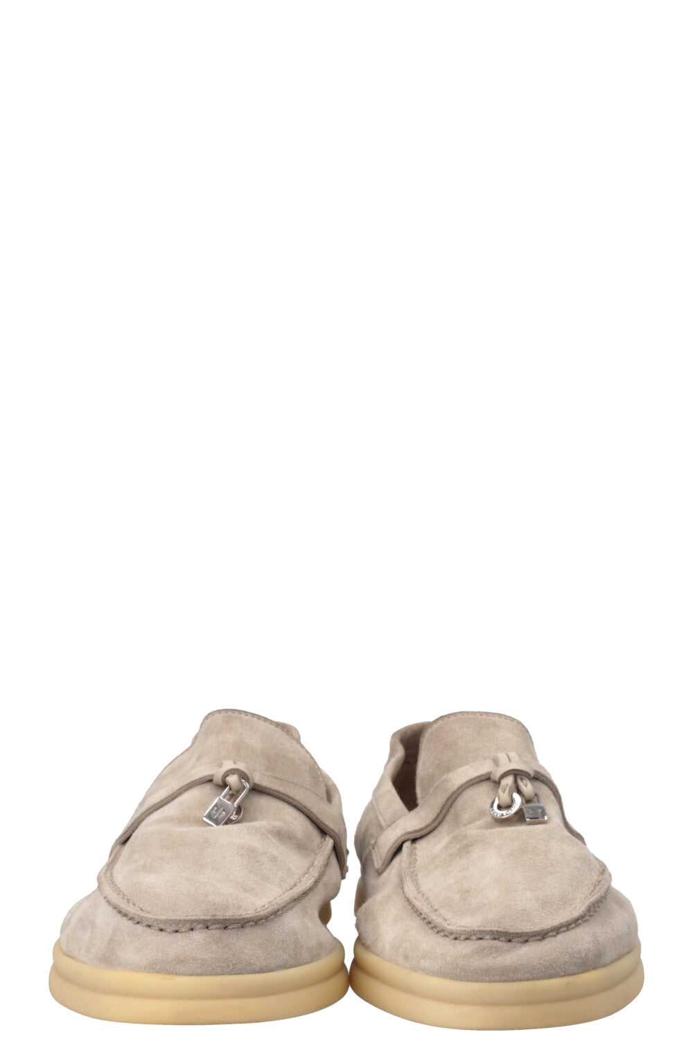 LORO PIANA Summer Walk Loafers Suede Grey