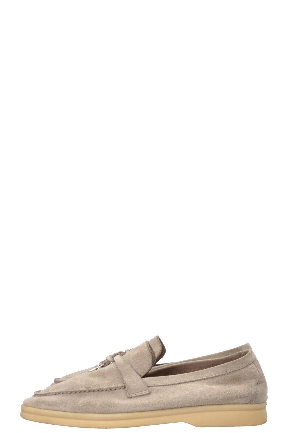 LORO PIANA Summer Walk Loafers Suede Grey