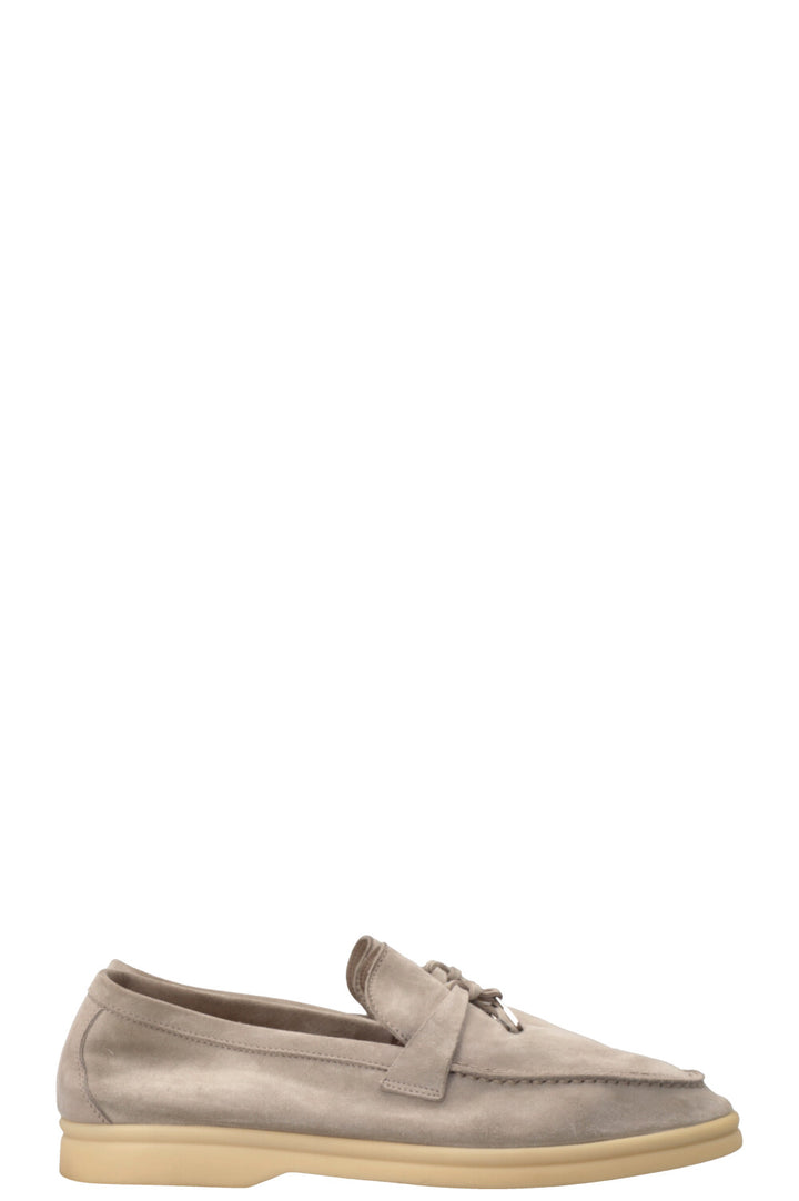 LORO PIANA Summer Walk Loafers Suede Grey