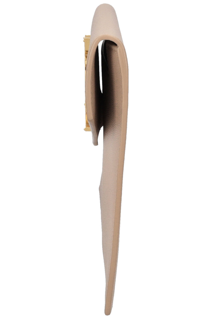SAINT LAURENT Grain De Poudre Uptown Clutch Beige