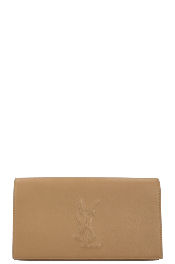 YVES SAINT LAURENT Belle De Jour Clutch Khaki