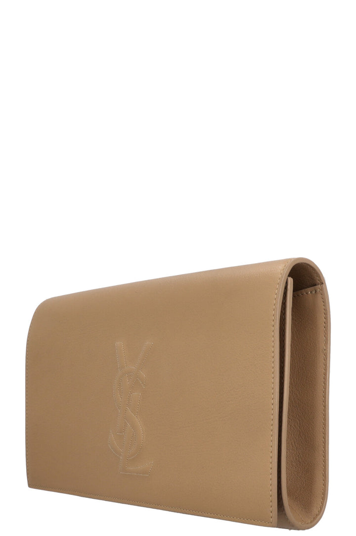 YVES SAINT LAURENT Belle De Jour Clutch Khaki