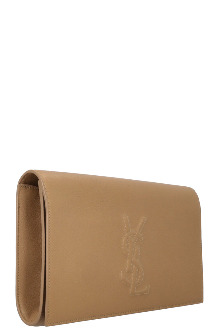 YVES SAINT LAURENT Belle De Jour Clutch Khaki