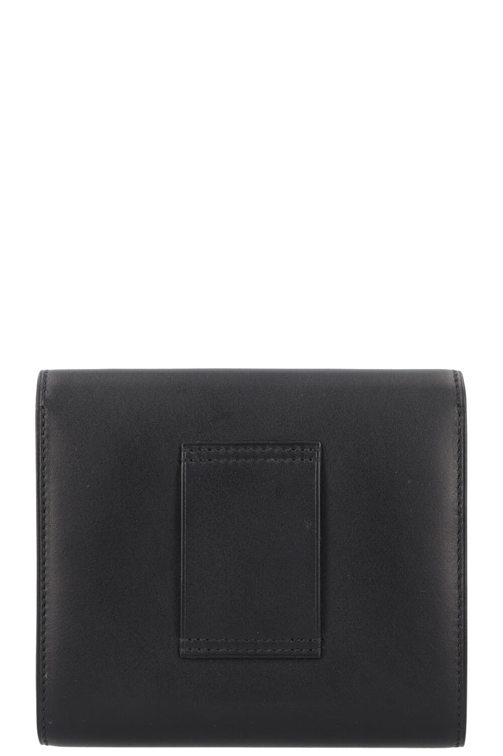 HERMÈS Constance Compact Wallet Black Box Enamel