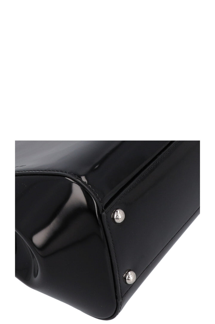 DOLCE&GABBANA Sicily Medium Bag Patent Black