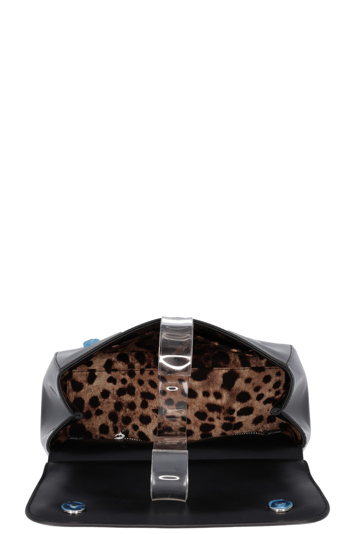 DOLCE&GABBANA Sicily Medium Bag Patent Black