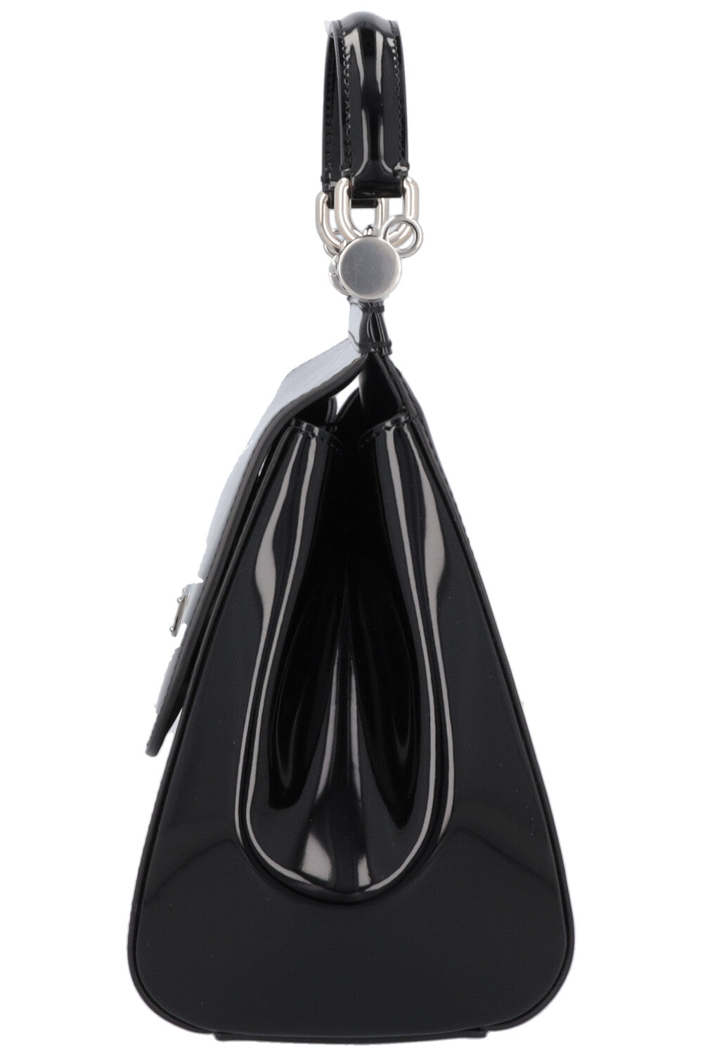 DOLCE&GABBANA Sicily Medium Bag Patent Black