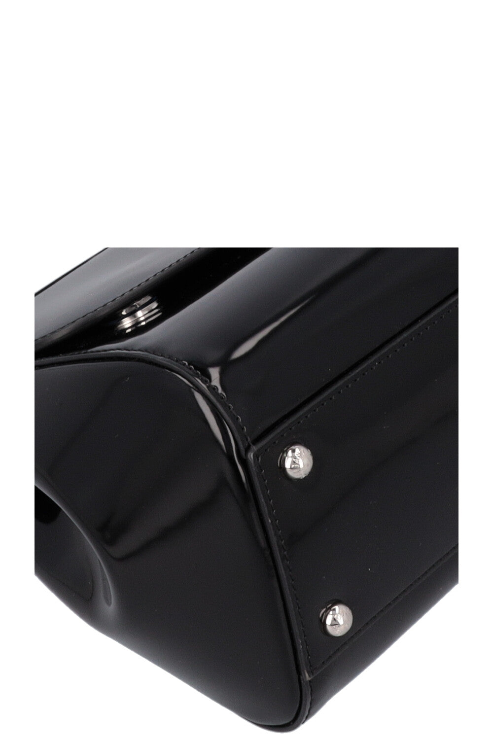 DOLCE&GABBANA Sicily Medium Bag Patent Black