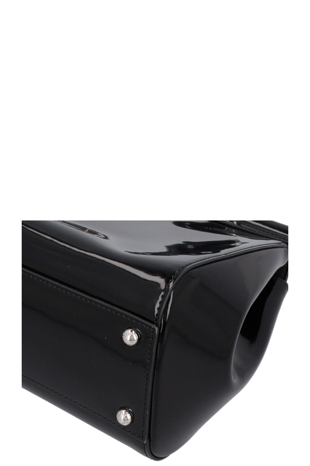DOLCE&GABBANA Sicily Medium Bag Patent Black