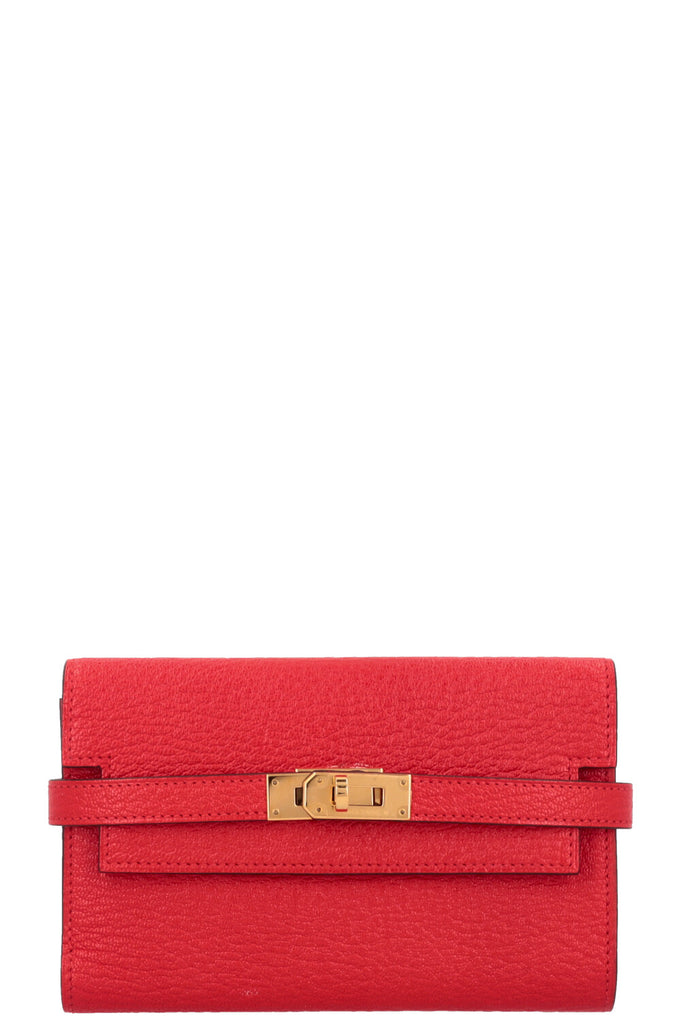 HERMES Kelly カーフスキン コンパクトウォレット【ランク:AB】 HERMES Kelly カーフスキン コンパクトウォレット【ランク:AB