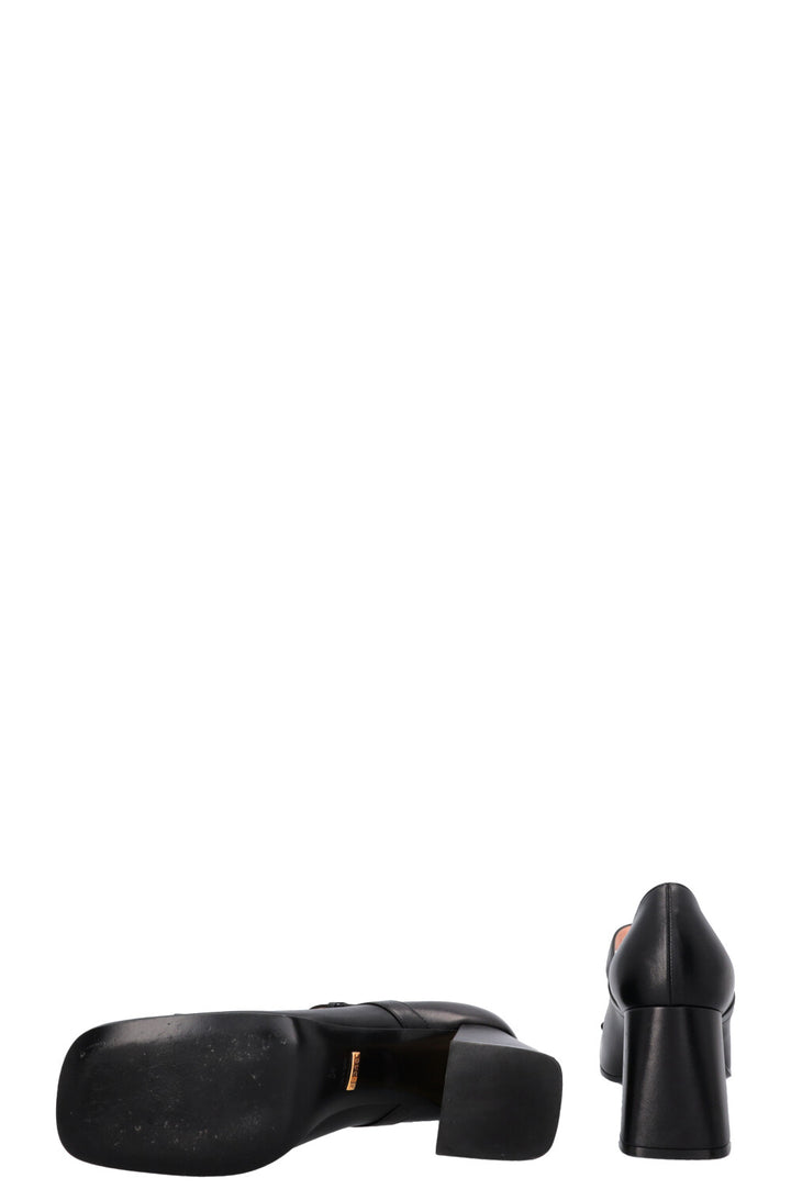 GUCCI Horsebit Mary Jane Heels Black