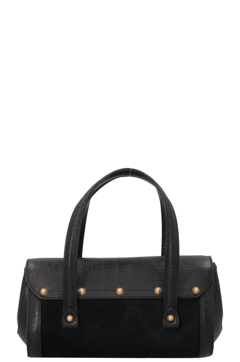 GUCCI Bamboo Bullet Handbag Black