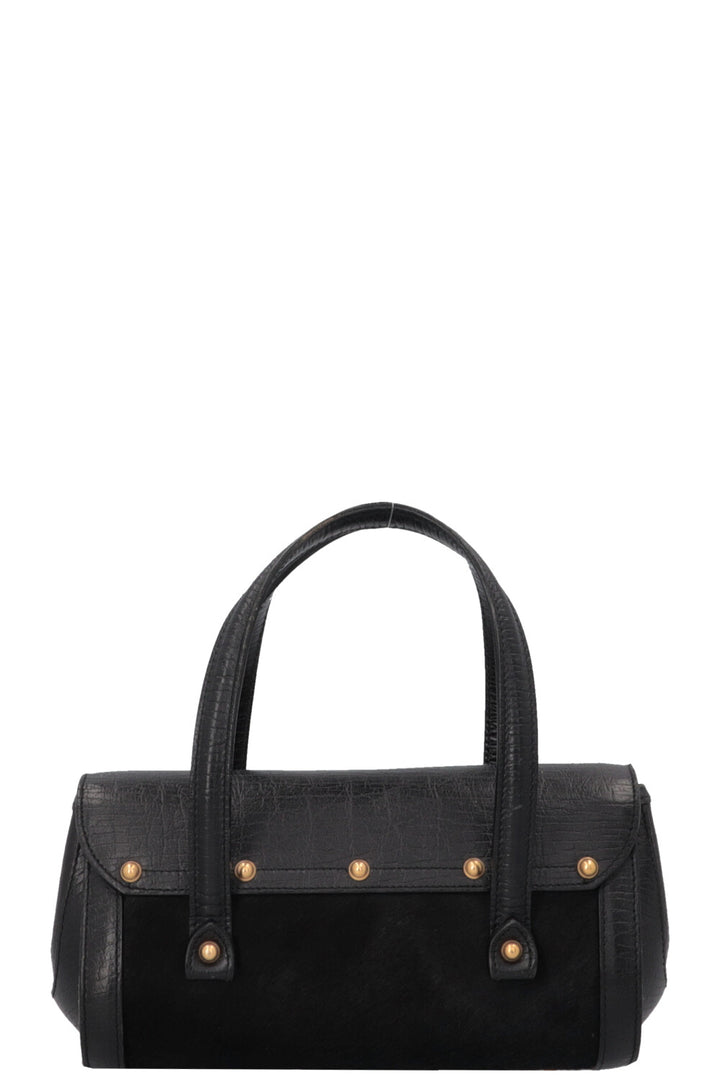GUCCI Bamboo Bullet Handbag Black