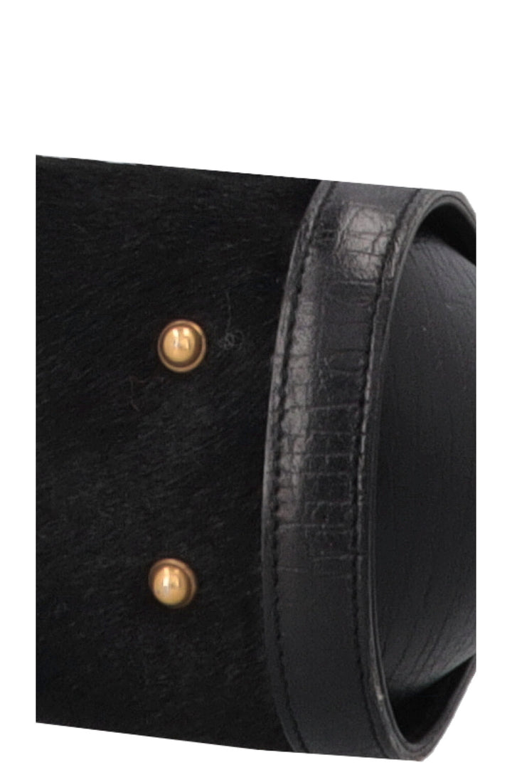 GUCCI Bamboo Bullet Handbag Black