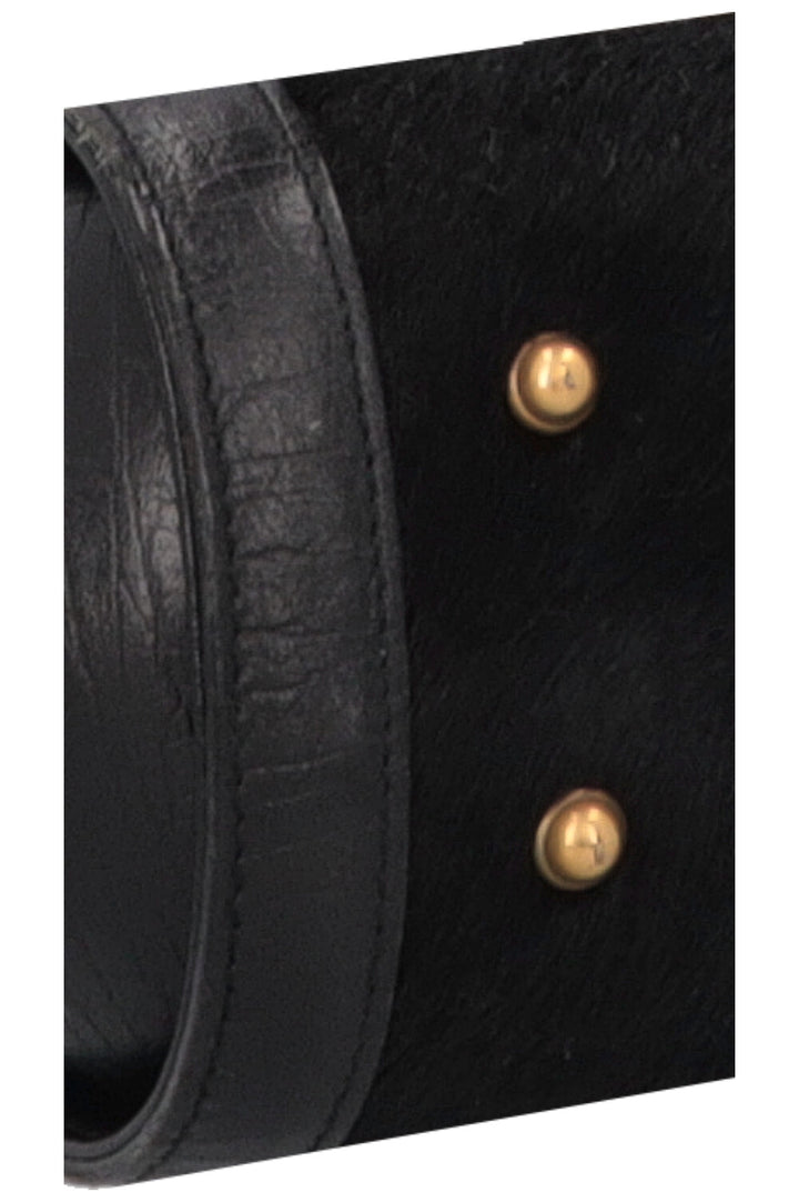 GUCCI Bamboo Bullet Handbag Black
