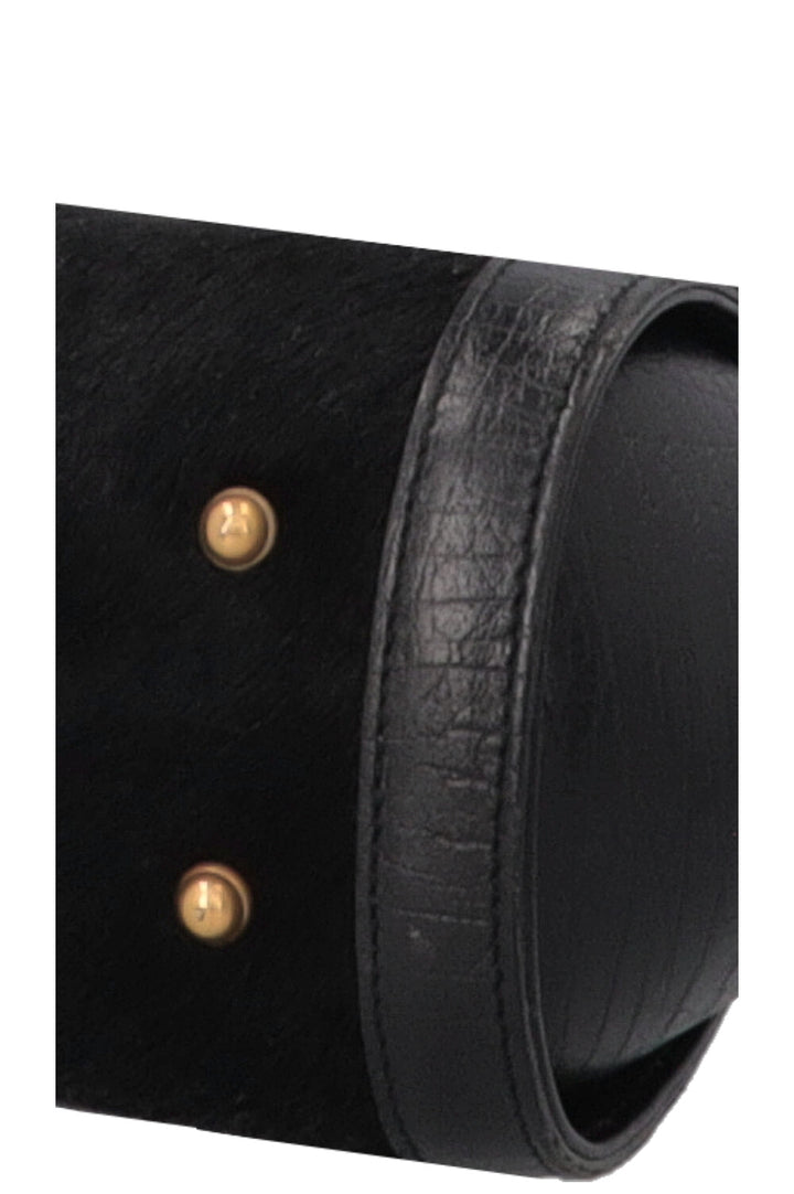 GUCCI Bamboo Bullet Handbag Black