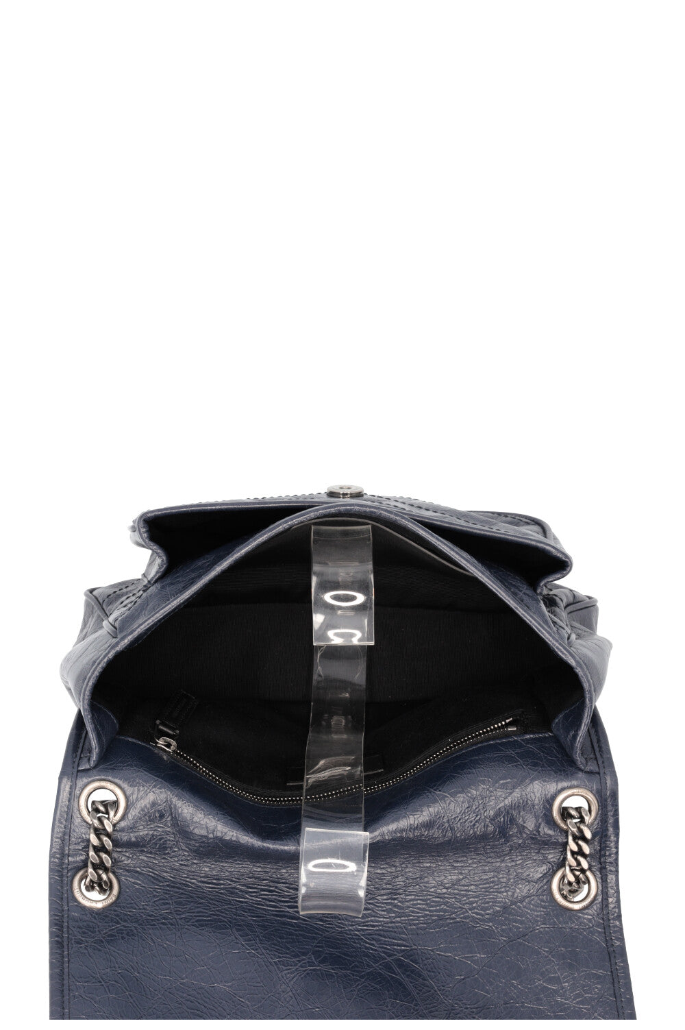SAINT LAURENT Medium Niki Bag Vintage Leather Navy