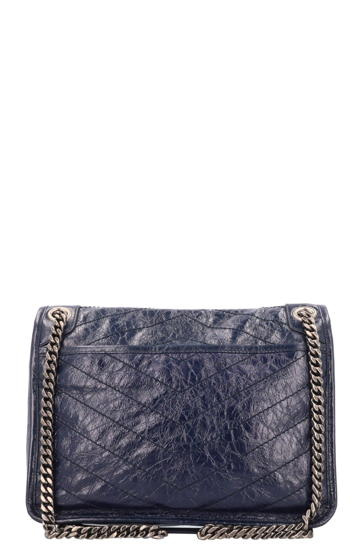 SAINT LAURENT Medium Niki Bag Vintage Leather Navy