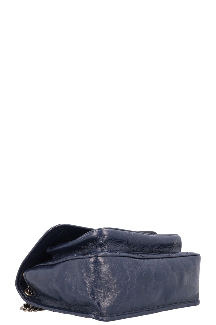 SAINT LAURENT Medium Niki Bag Vintage Leather Navy