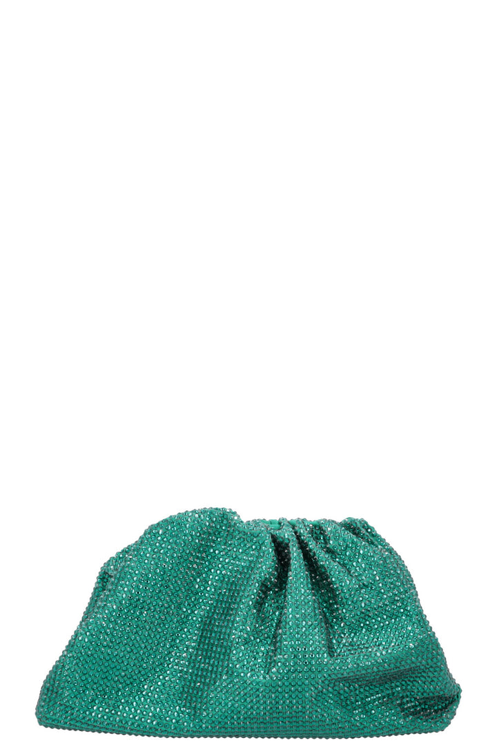 BOTTEGA VENETA Mini Pouch Crystals Emerald Green